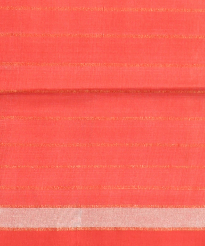 White red raw silk handwoven bhagalpur saree