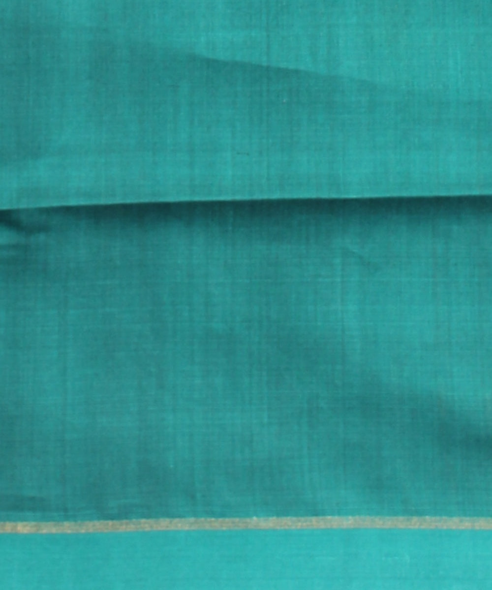 Pink sea green raw silk handwoven bhagalpur saree