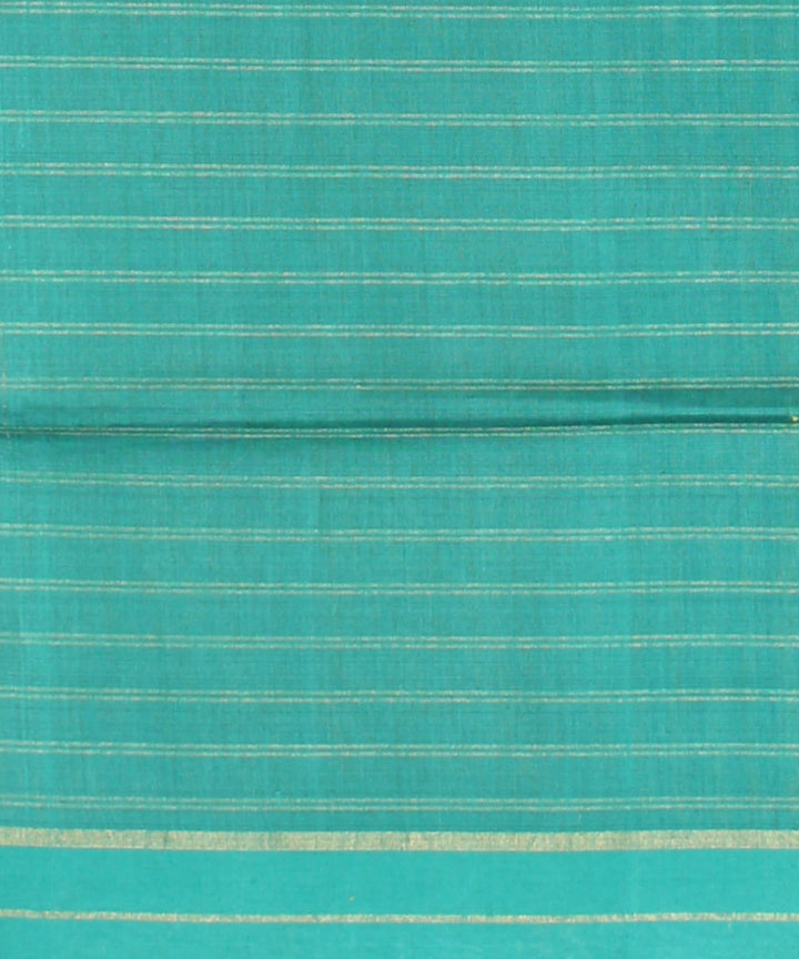 Mustard sky blue raw silk handloom bhagalpur saree