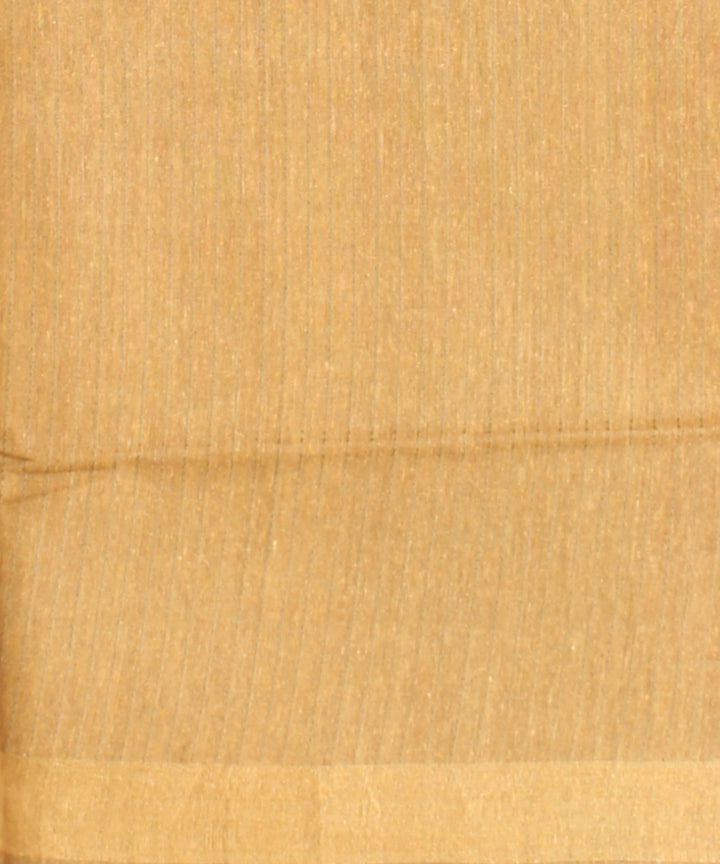 Maroon mustard raw silk handloom bhagalpur saree