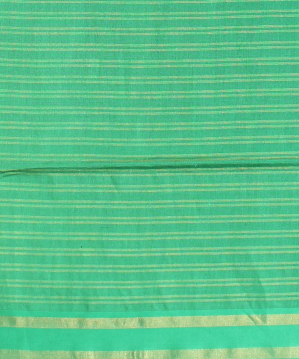 Beige green raw silk handloom bhagalpur saree