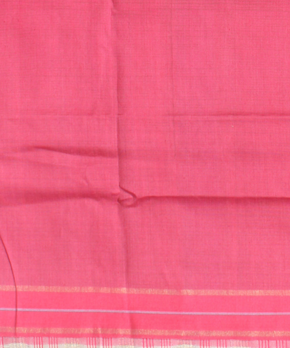 Grey pink raw silk hand loom bhagalpur saree