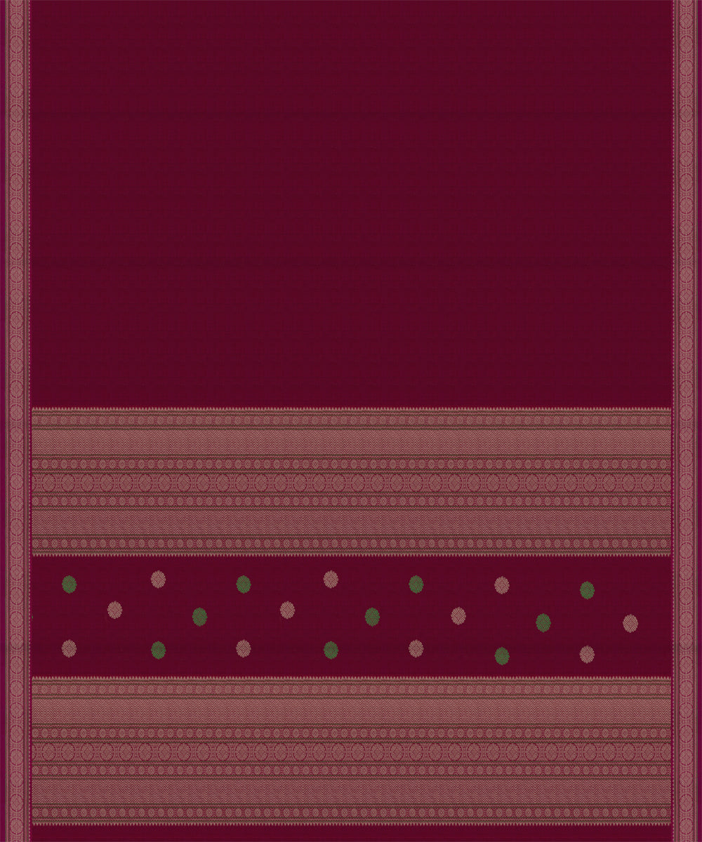 Pink multicolor cotton handloom kajivaram saree