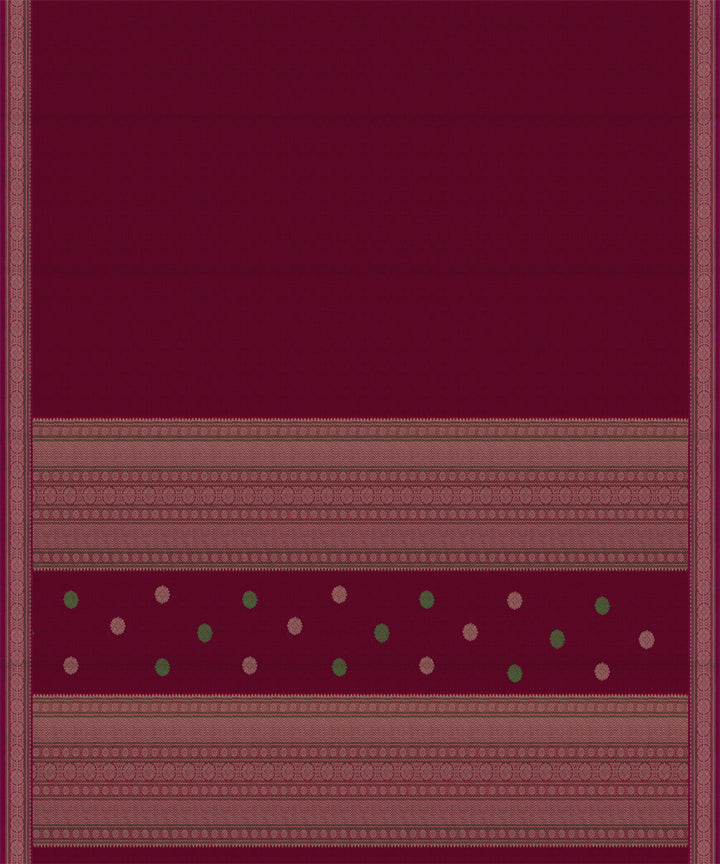 Pink multicolor cotton handloom kajivaram saree