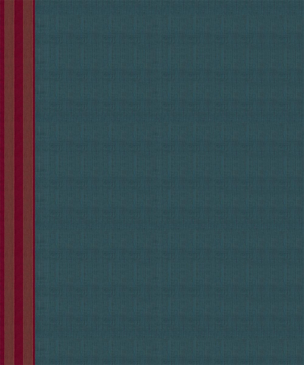Pink teal blue cotton handloom kajivaram saree