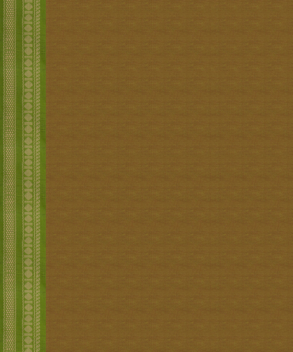 Red green cotton handloom kajivaram saree