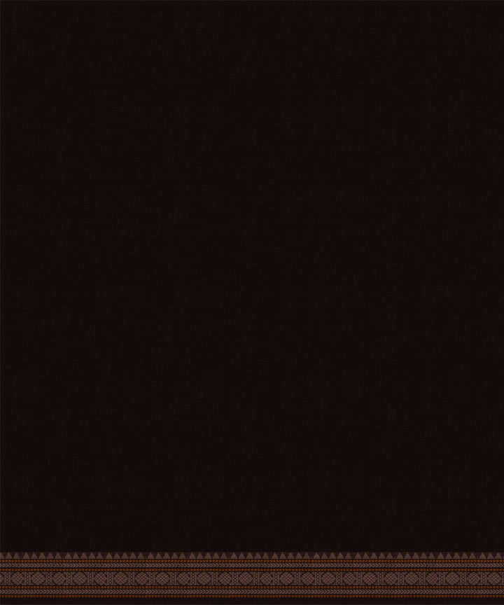 Brown grey cotton handloom kajivaram saree