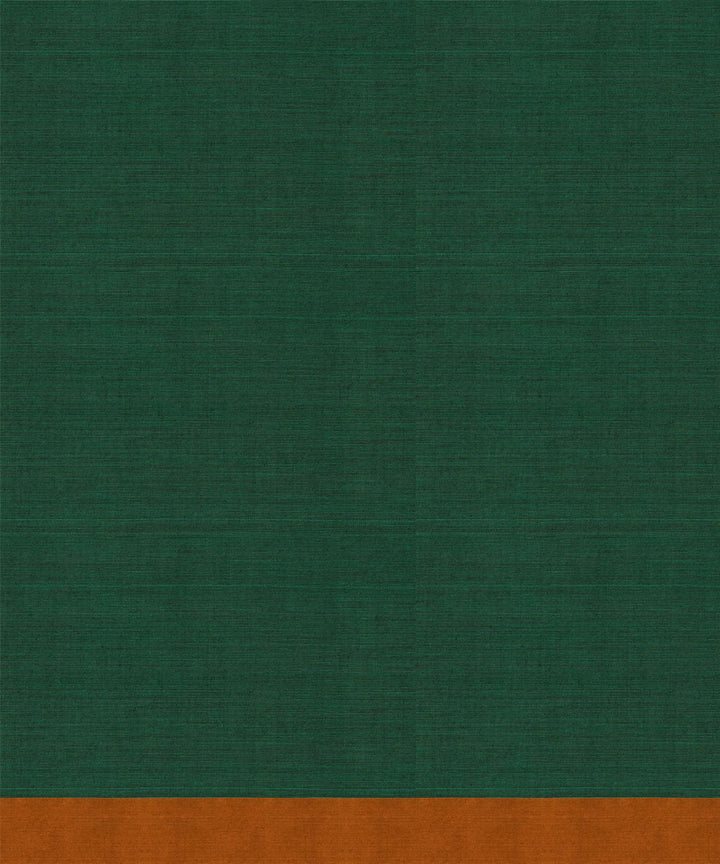 Multicolor mustard cotton handloom kajivaram saree