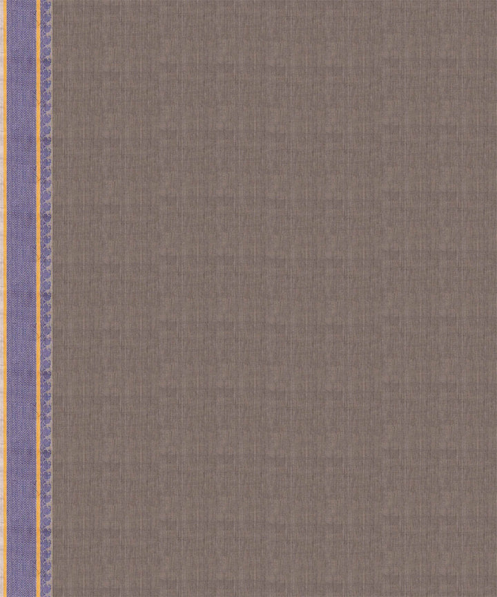 Grey blue cotton handloom kajivaram saree