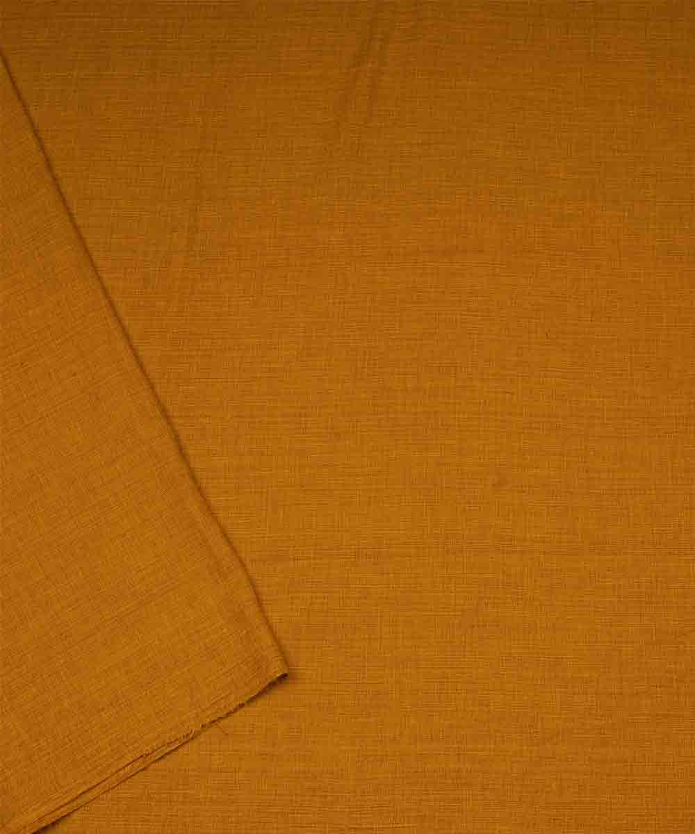 Dark green orange cotton handloom chettinad saree