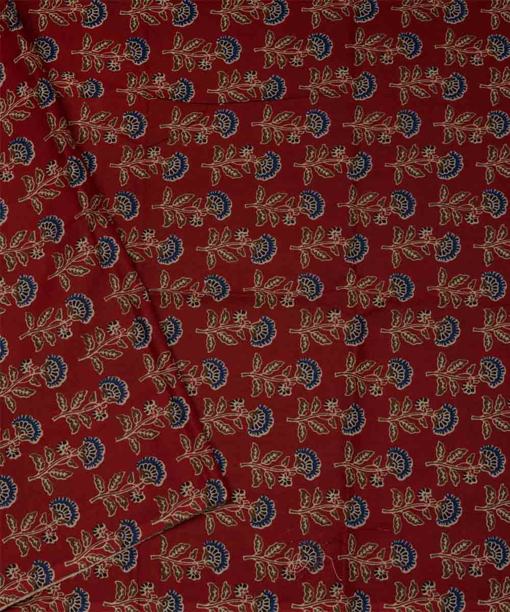 Orange striped pallu cotton handloom chettinad saree