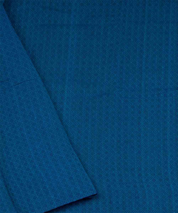 Purple blue cotton handloom chettinad saree