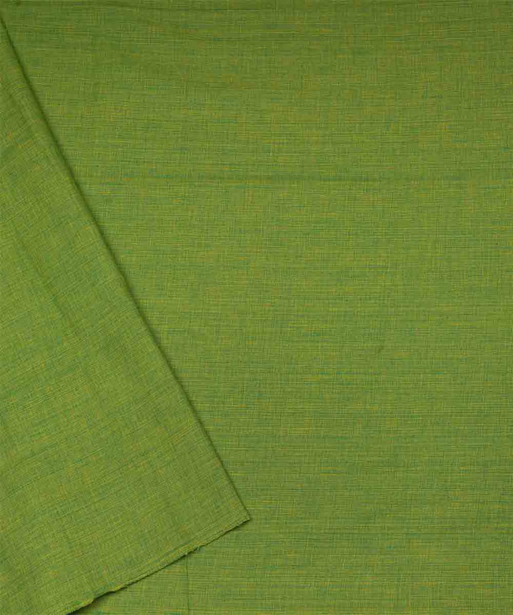 Cyan green cotton handloom chettinad saree