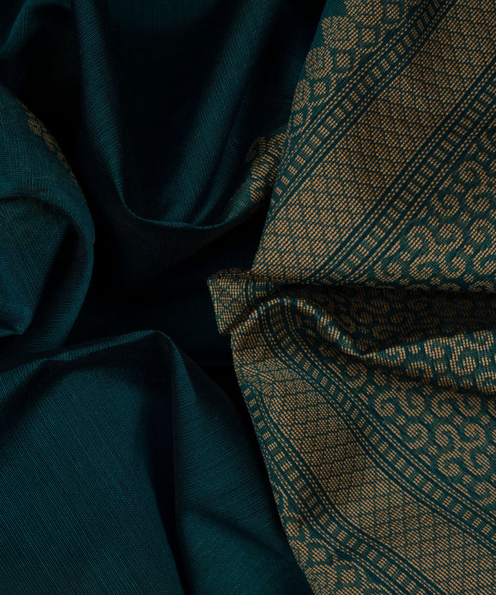 Navy blue handloom south cotton saree