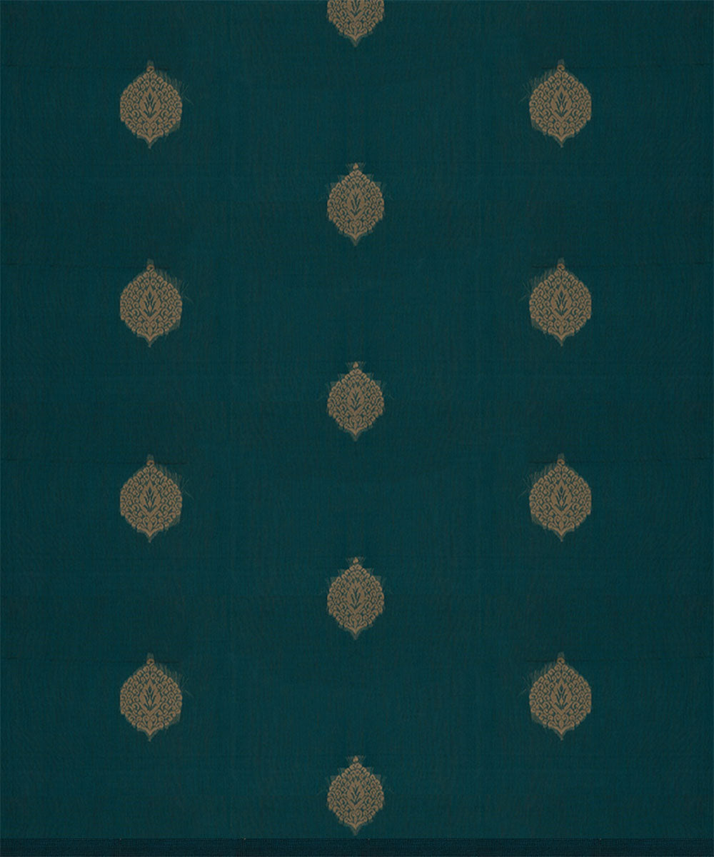 Navy blue handloom south cotton saree
