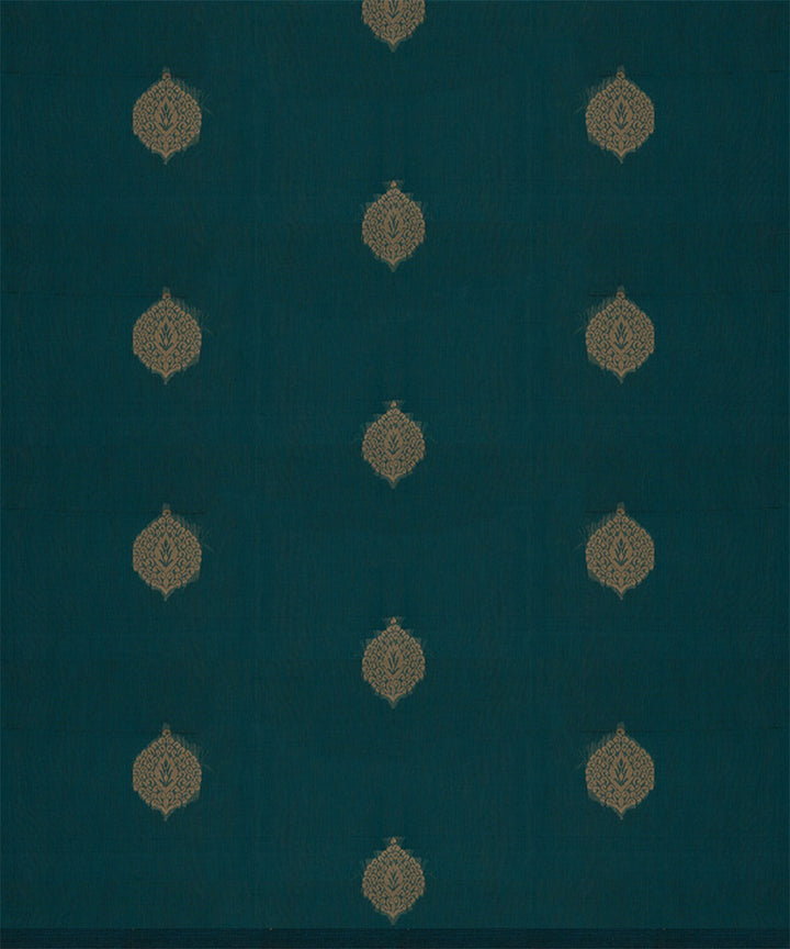 Navy blue handloom south cotton saree