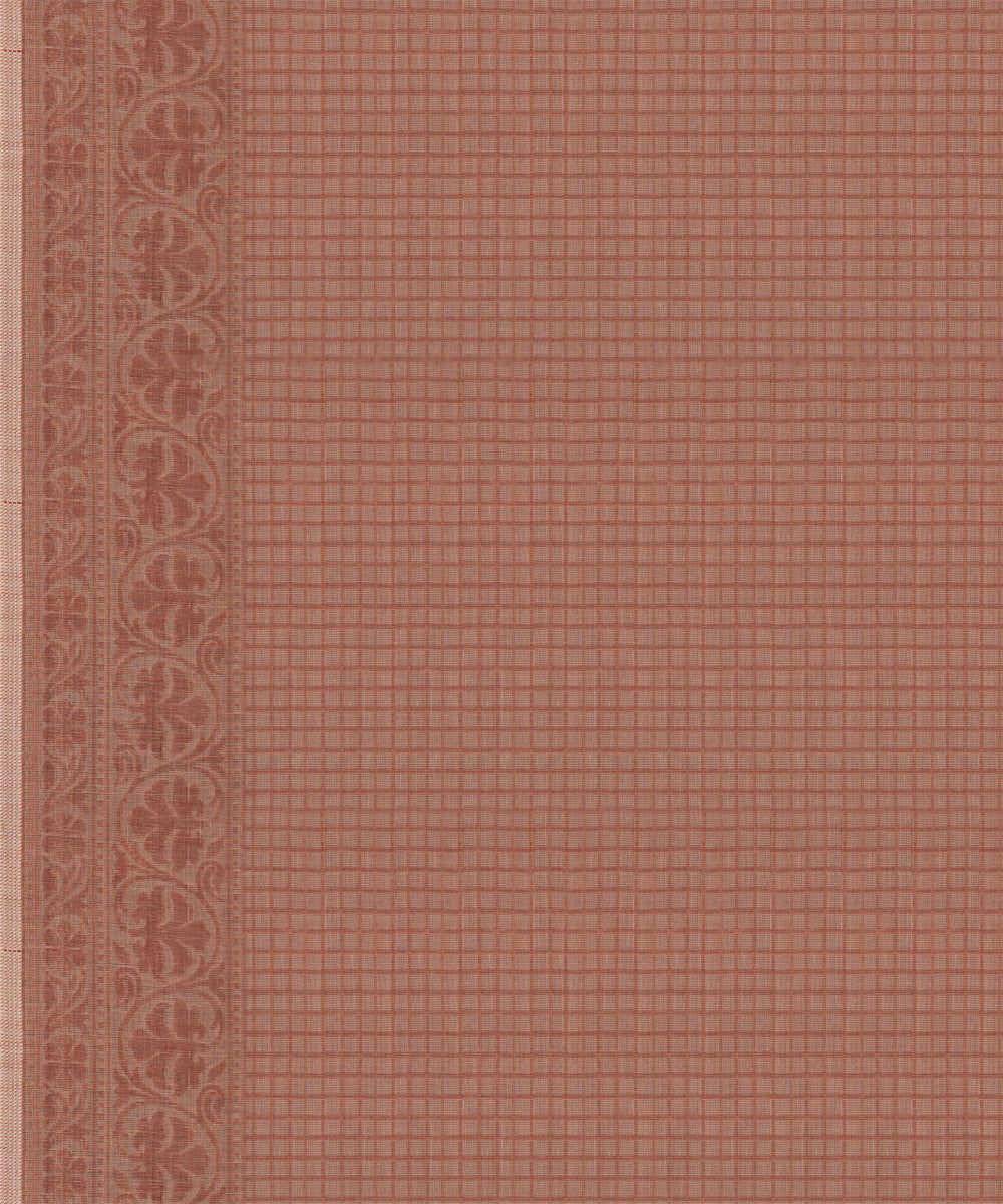 Peach handloom south cotton saree