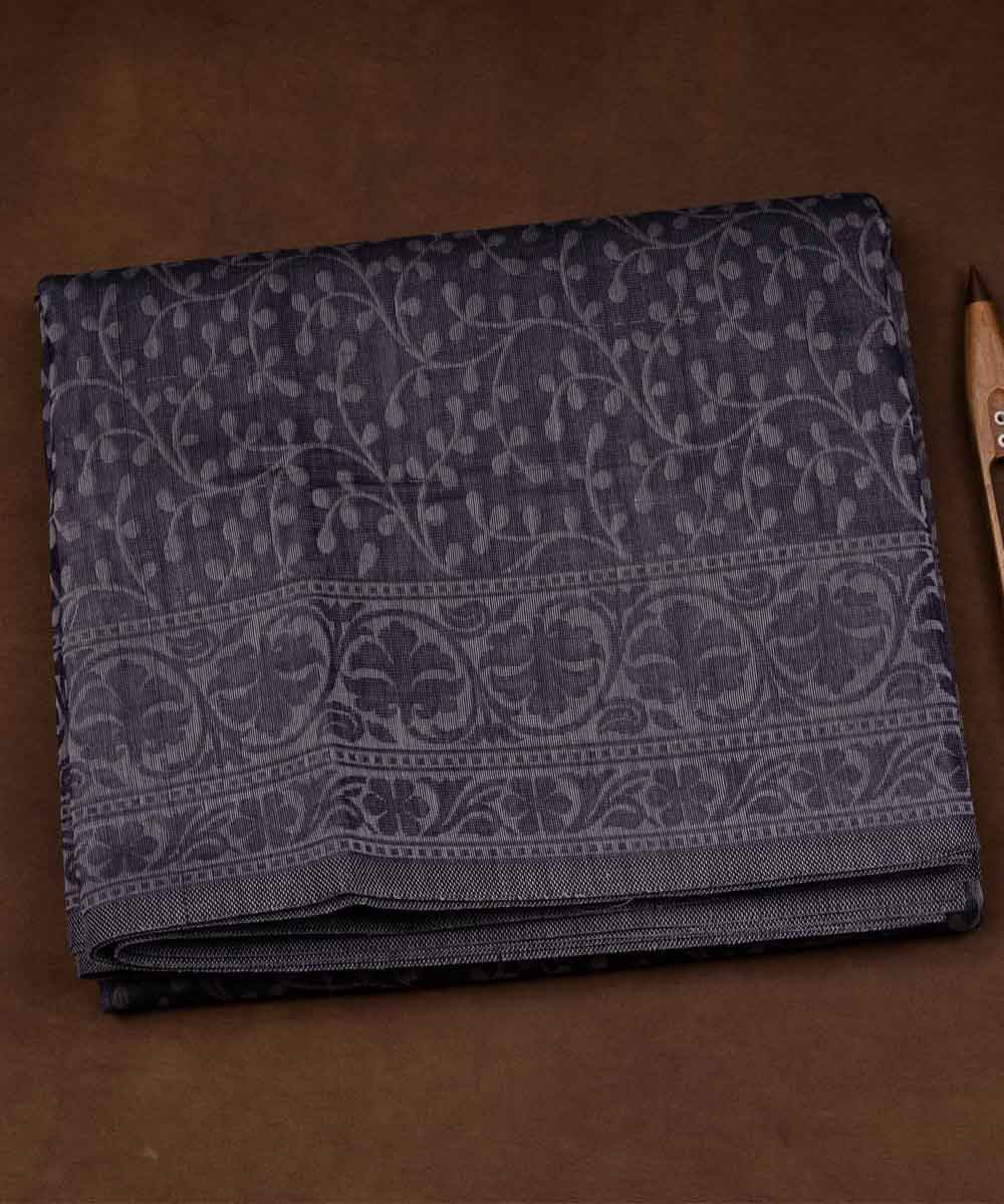 Grey handloom south cotton saree