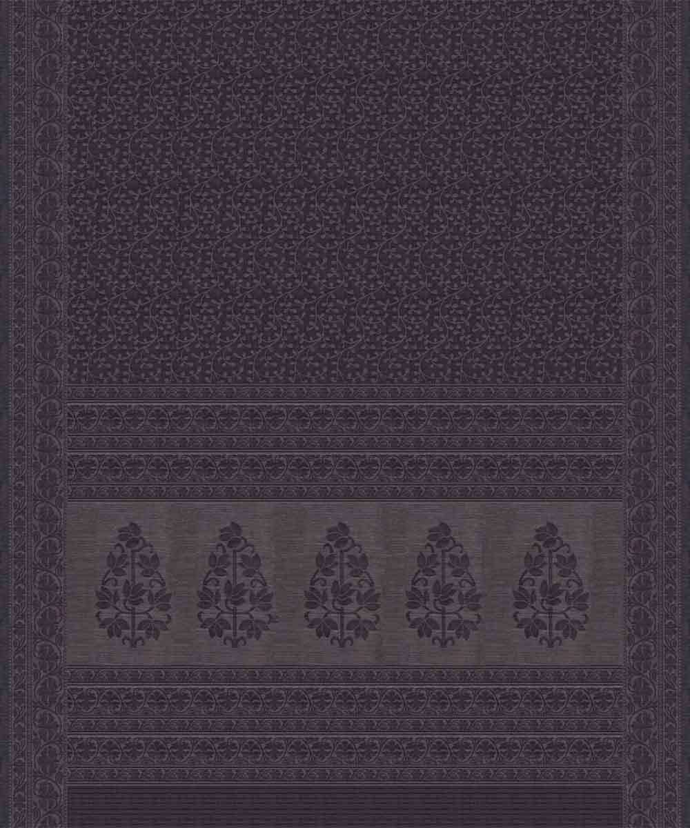 Grey handloom south cotton saree