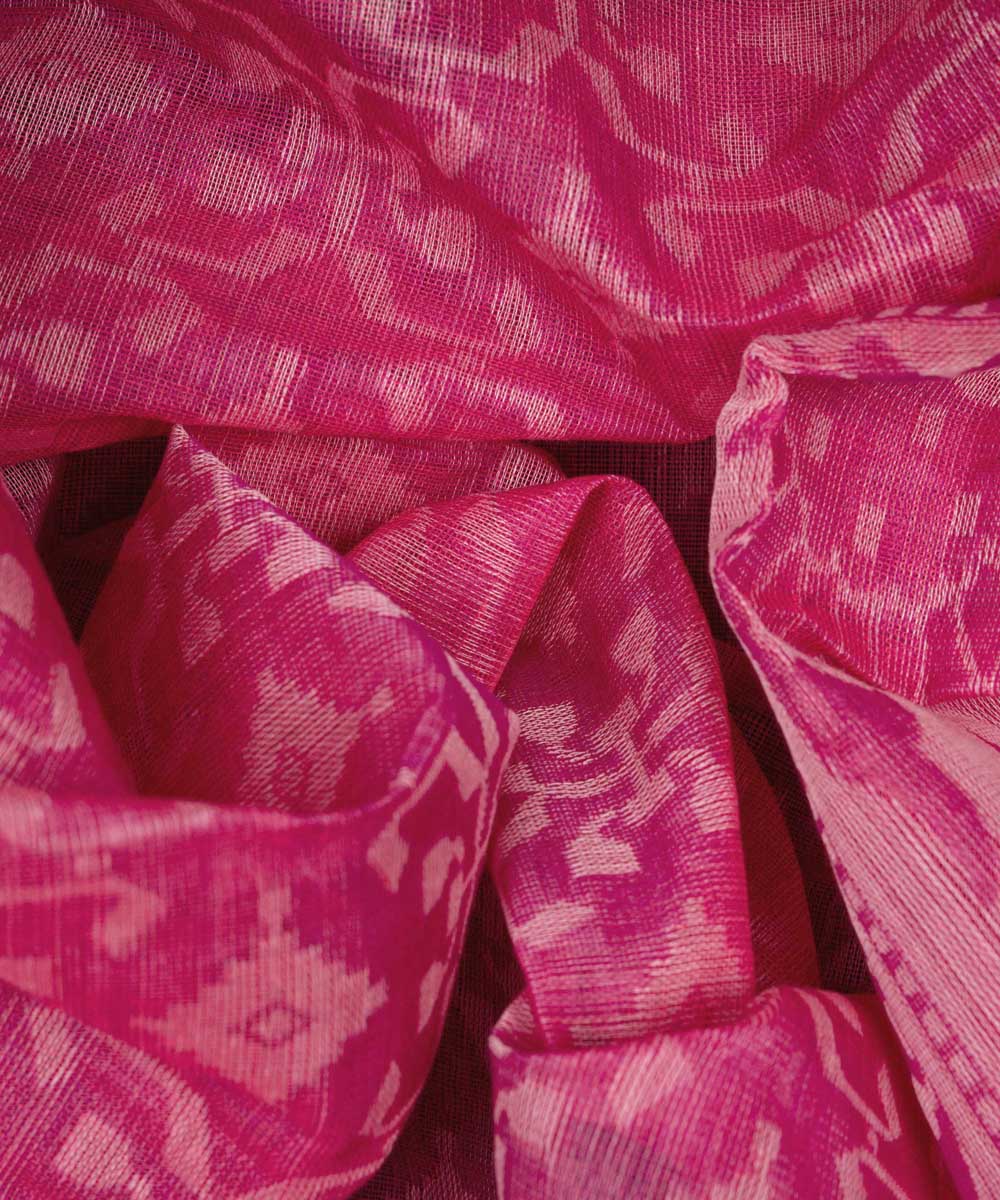 Pink handloom south cotton saree