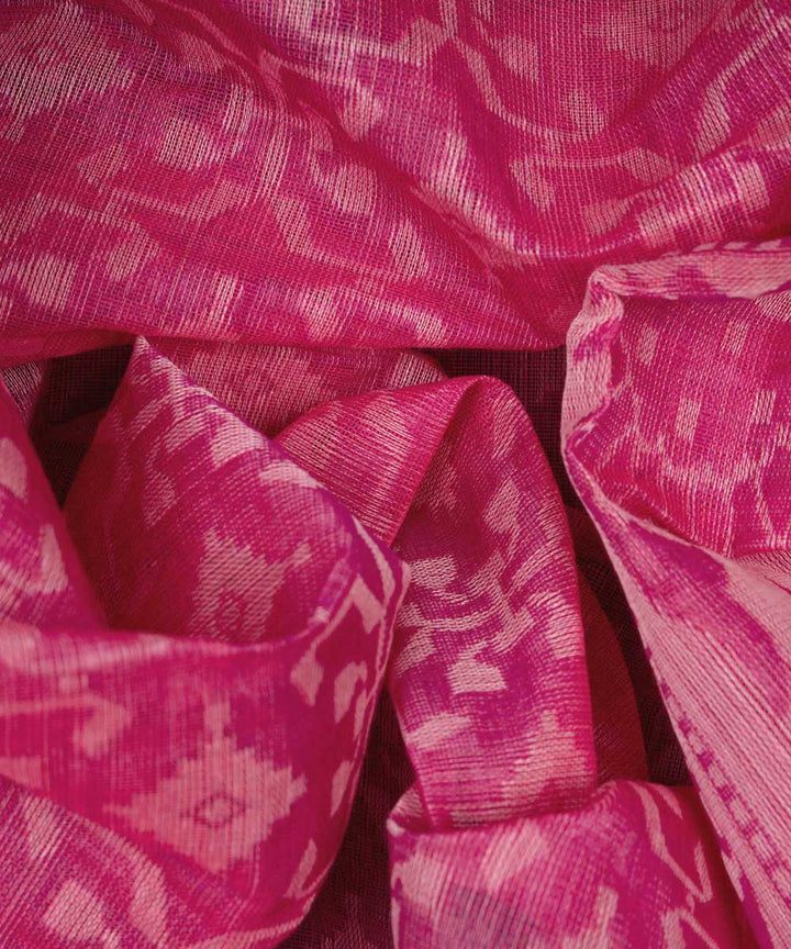 Pink handloom south cotton saree