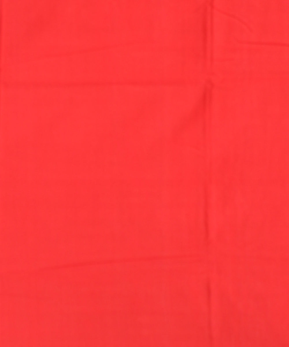 Black red teliarumal handwoven cotton pochampally ikat saree