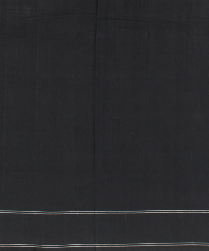 Multicolor white black teliarumal cotton handwoven pochampally ikat saree