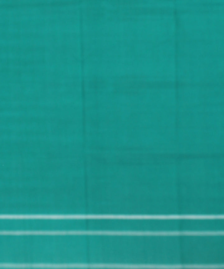 Multicolor green teliarumal cotton handwoven pochampally ikat saree