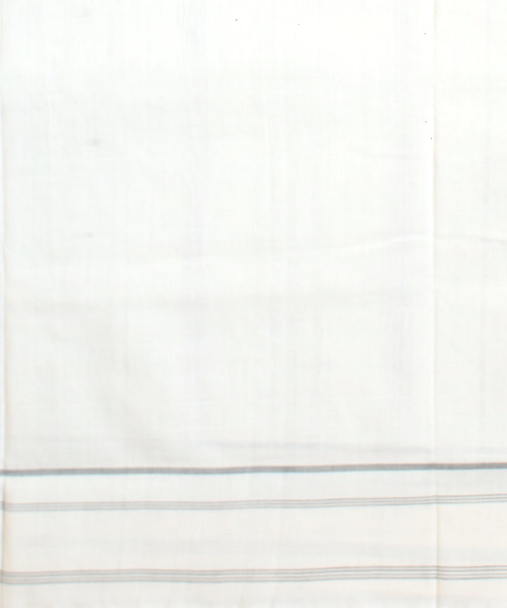 Black offwhite teliarumal cotton handwoven pochampally ikat saree