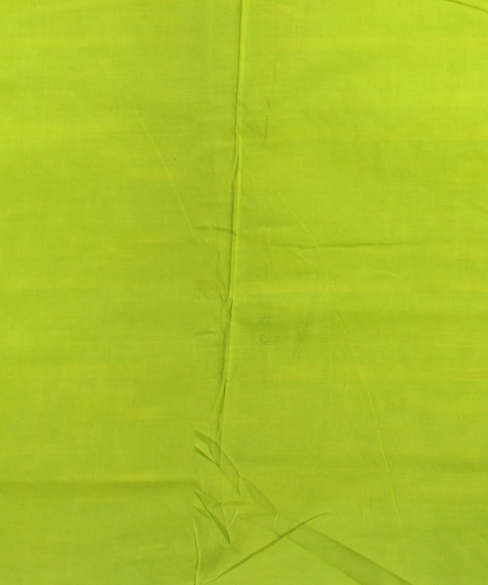 Navy blue light green teliarumal cotton handwoven pochampally ikat saree