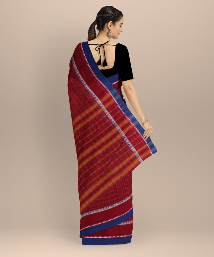 Maroon voilet handloom narayanapet saree