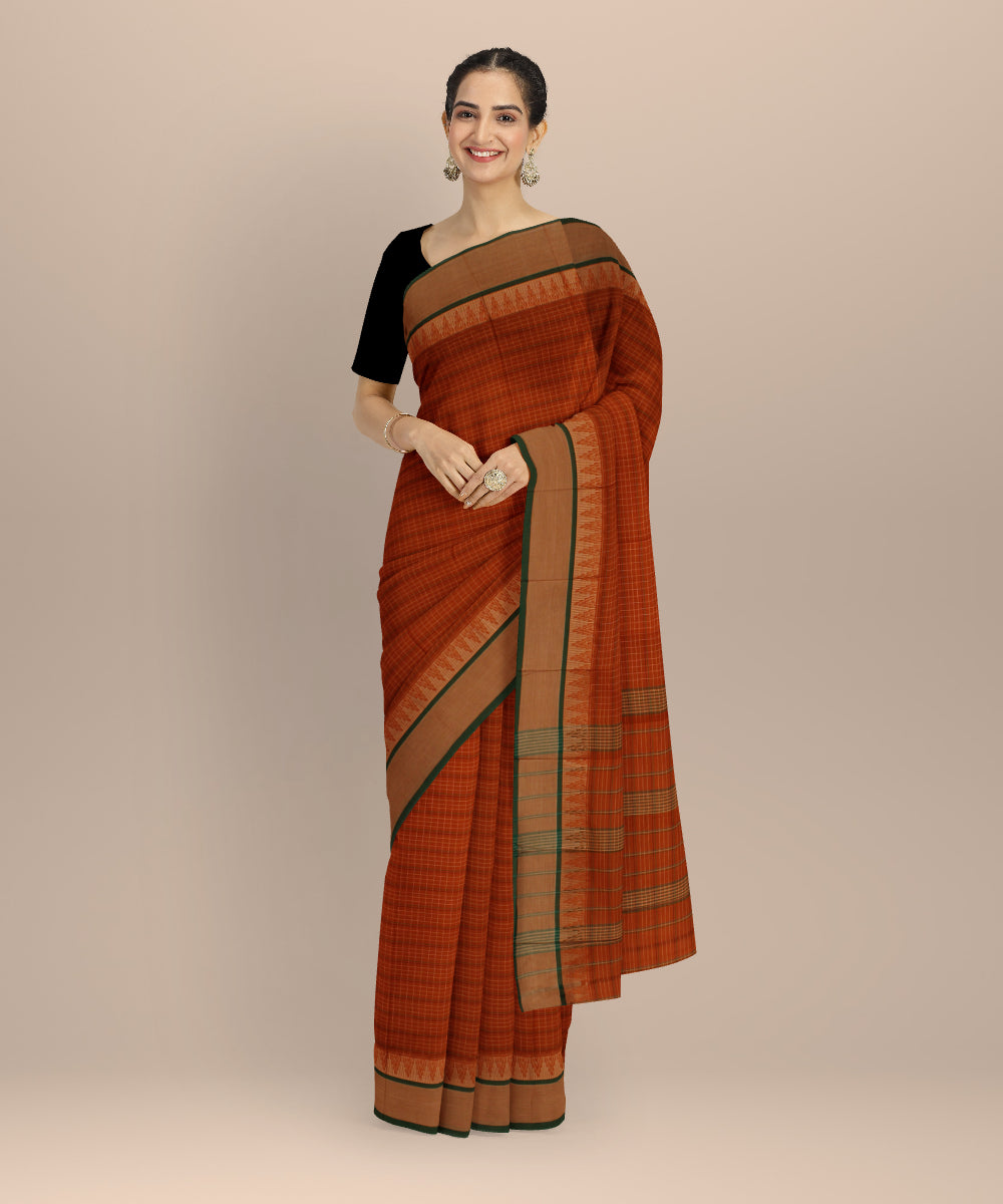Multicolor handloom narayanapet cotton saree