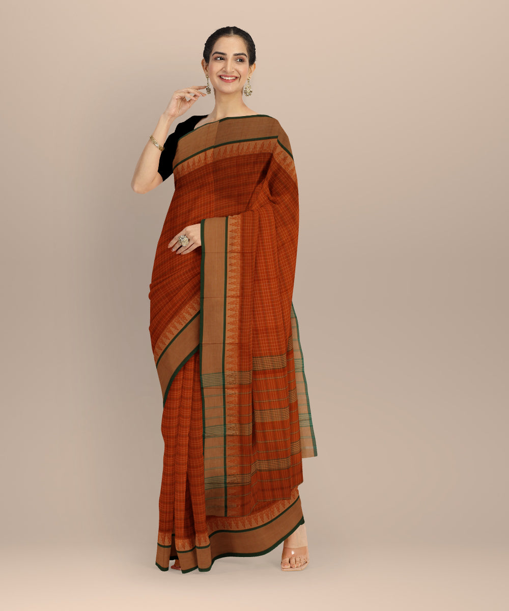 Multicolor handloom narayanapet cotton saree