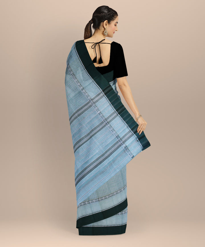 Light green handloom cotton narayanapet saree