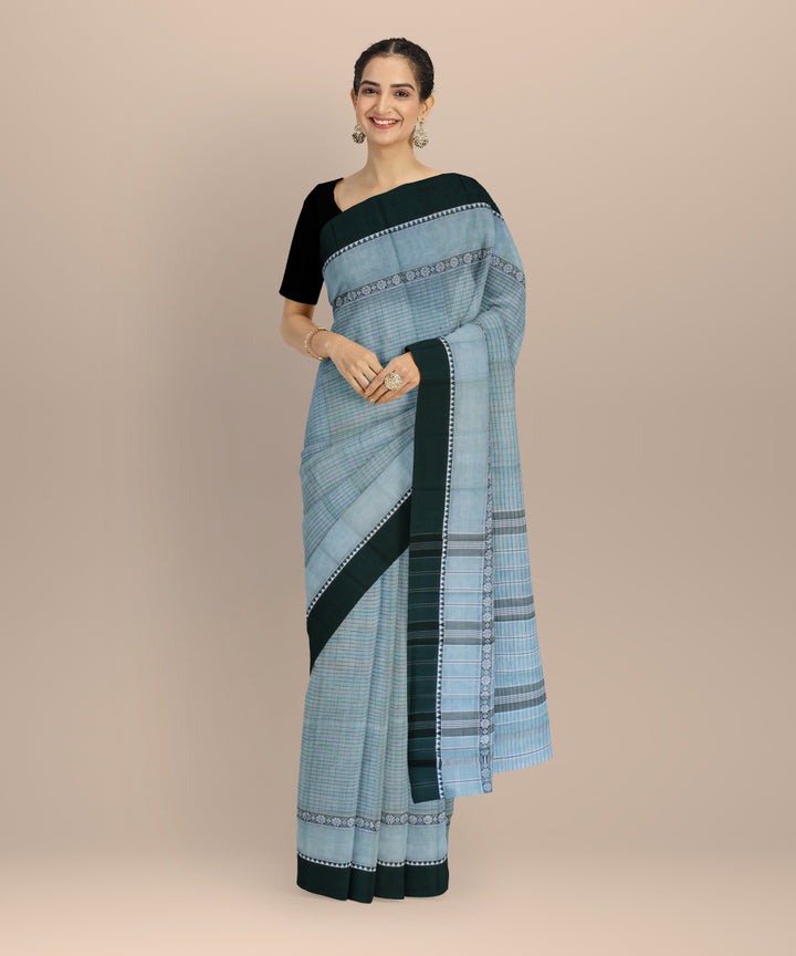 Light green handloom cotton narayanapet saree