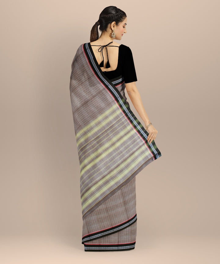 Light brown cotton handloom narayanapet saree