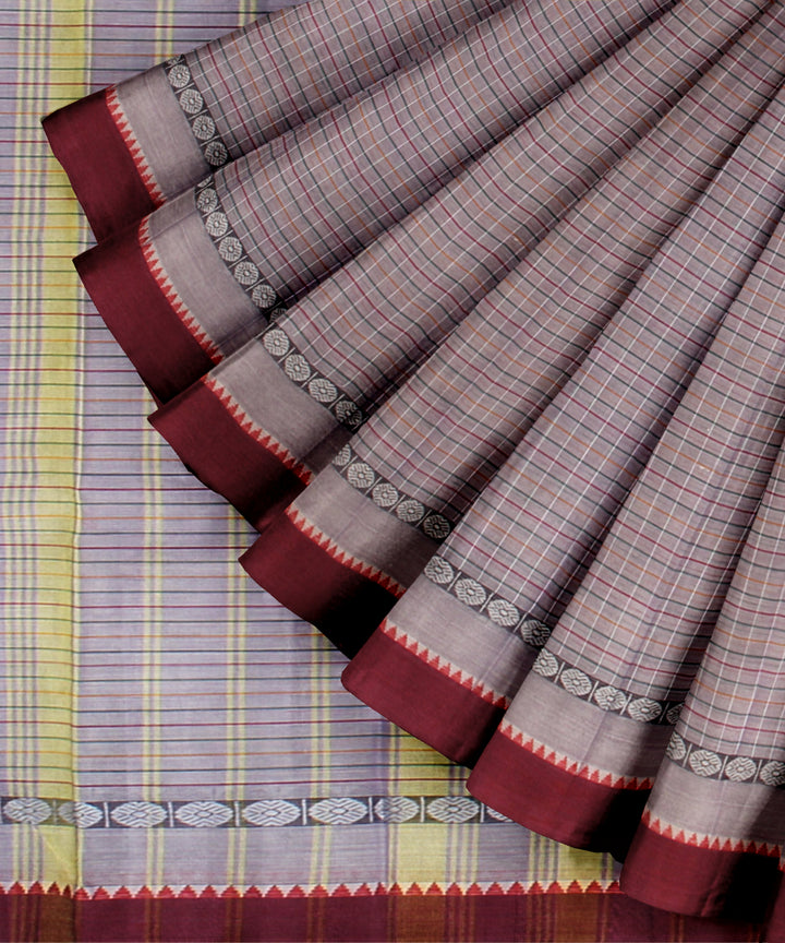 Lavender cotton handloom narayanapet saree