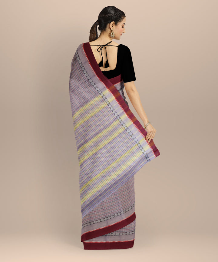 Lavender cotton handloom narayanapet saree
