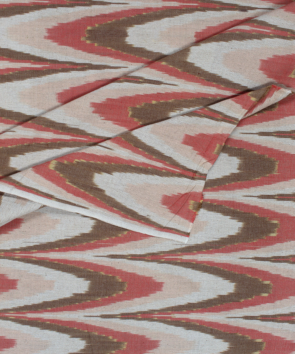 Multicolor cotton handloom pochampally ikat fabric
