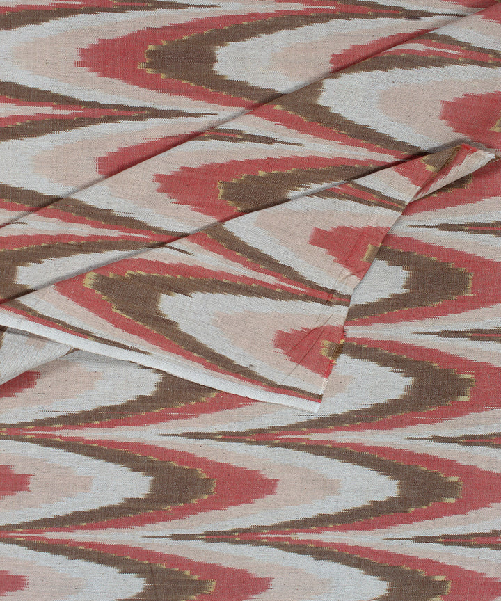 Multicolor cotton handloom pochampally ikat fabric