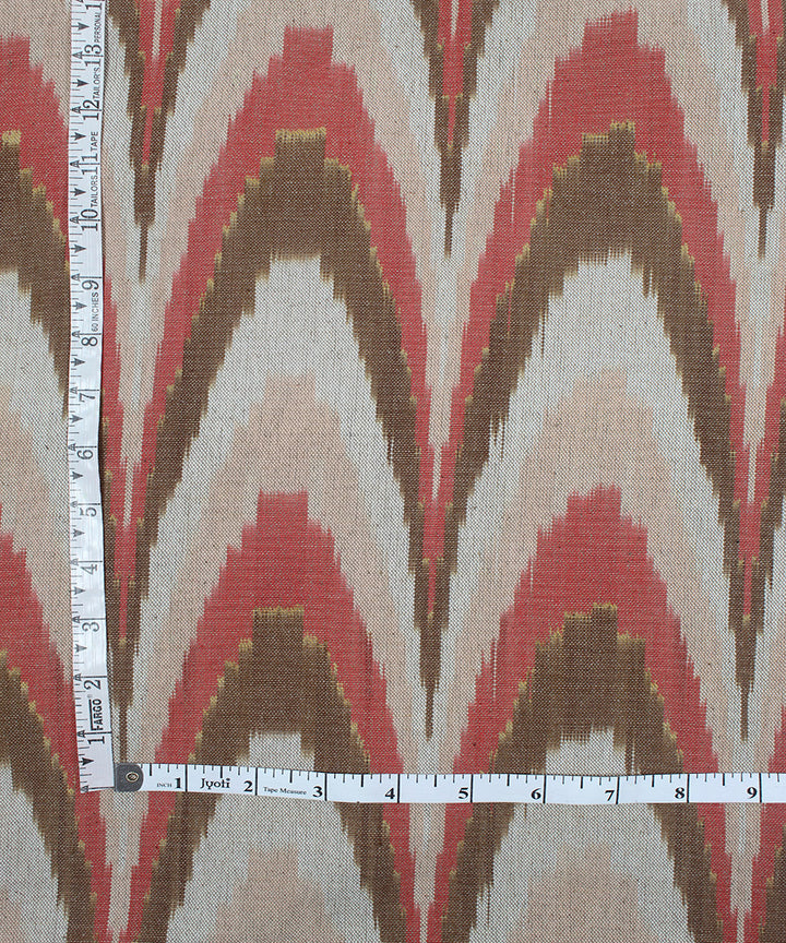 Multicolor cotton handloom pochampally ikat fabric