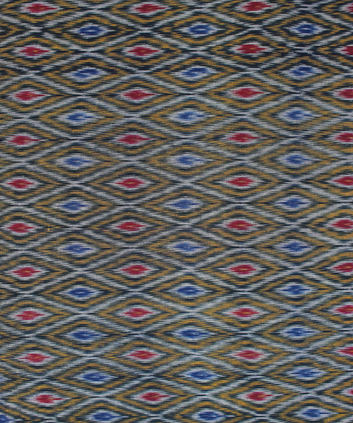 Multicolor pochampally ikat handloom cotton fabric