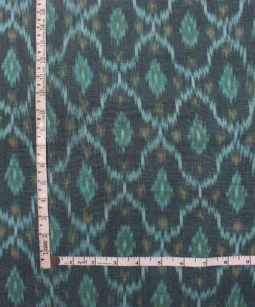 Handloom multicolor pochampally ikat cotton fabric