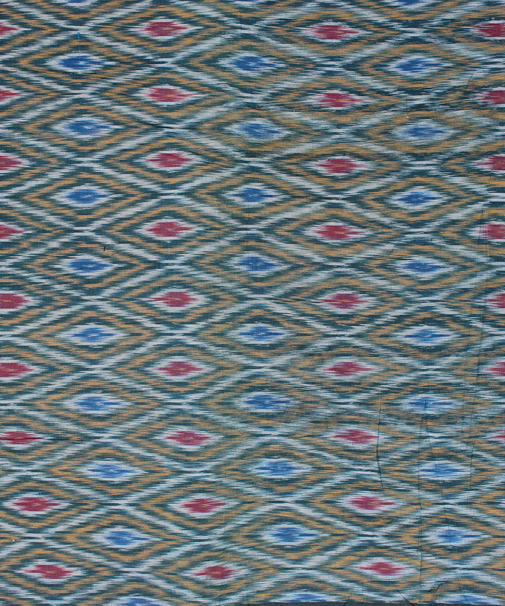 Pochampally ikat multicolor handloom cotton fabric