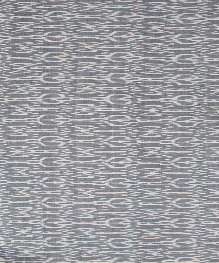 Navy blue white handloom pochampally ikat cotton fabric