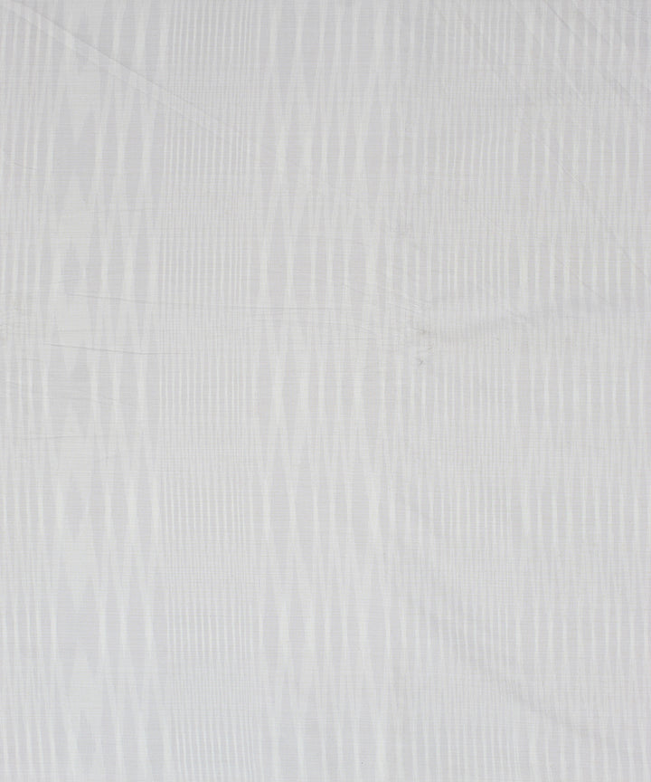 Beige self striped handloom pochampally ikat cotton fabric