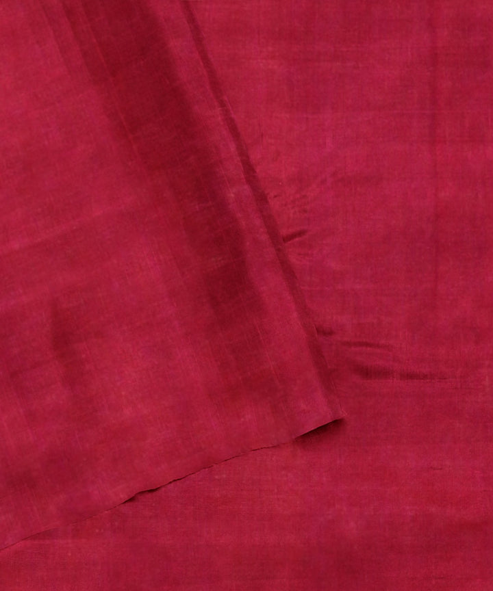 Pink offwhite yellow cotton handwoven assam saree