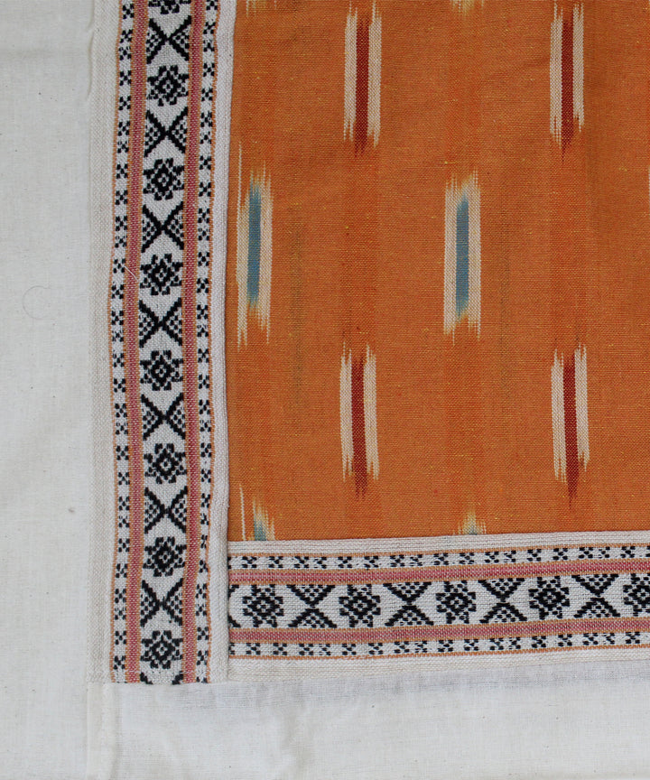 Orange offwhite handmade pochampally ikat diwan set