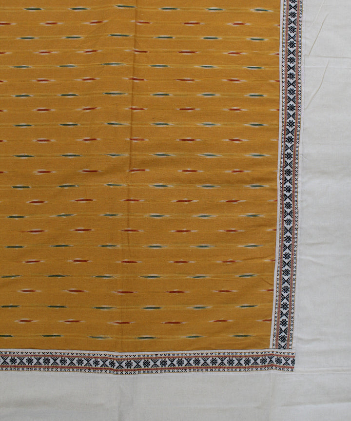 Yellow offwhite handmade pochampally ikat diwan set