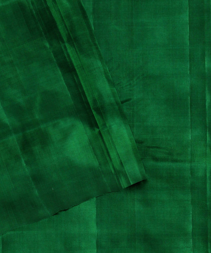 Pink green handwoven karnataka silk saree